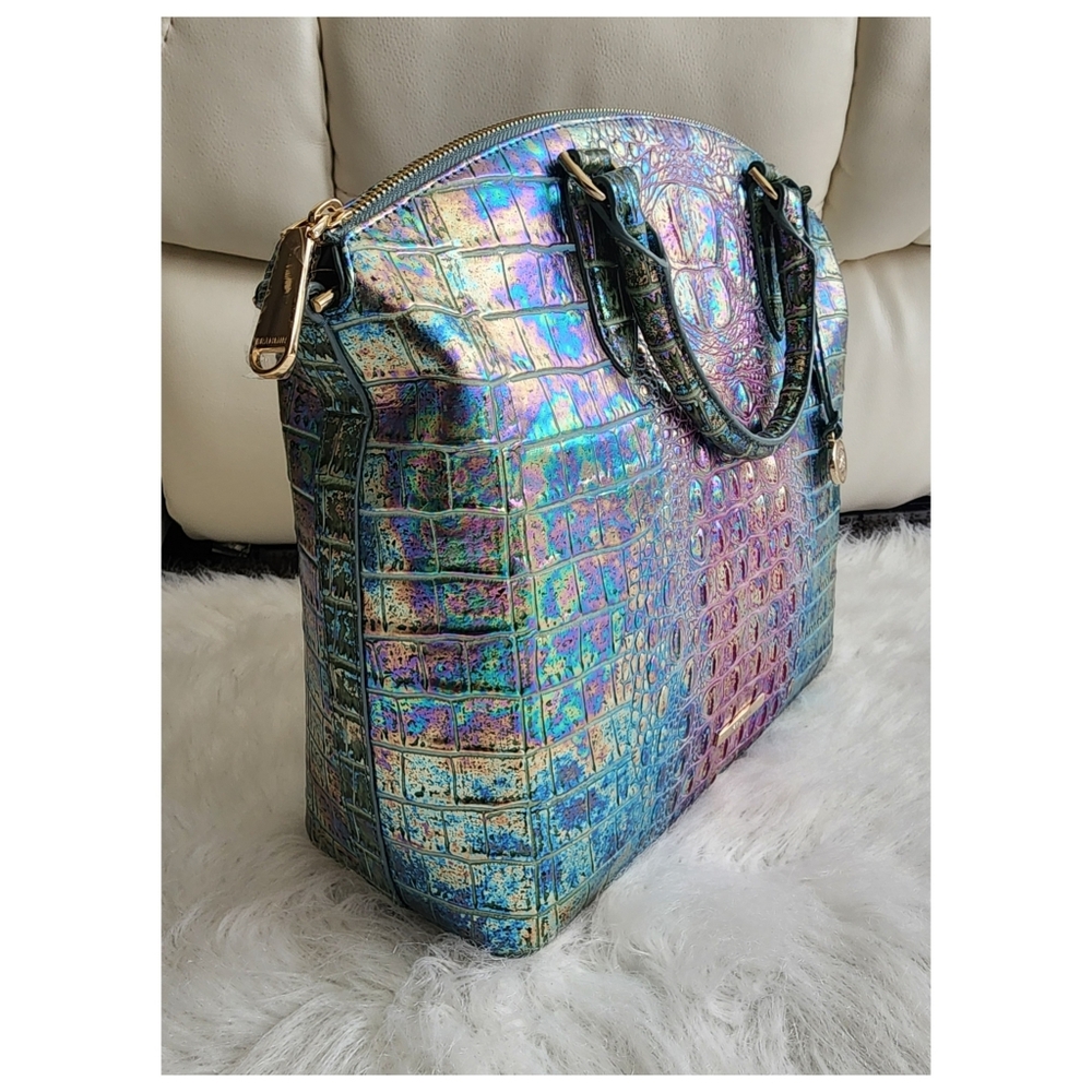 NWT Large Duxbury Satchel Visionary Delphine w/dustbag - Picture 3 of 14